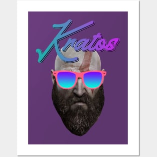 Retro 80s Kratos Posters and Art